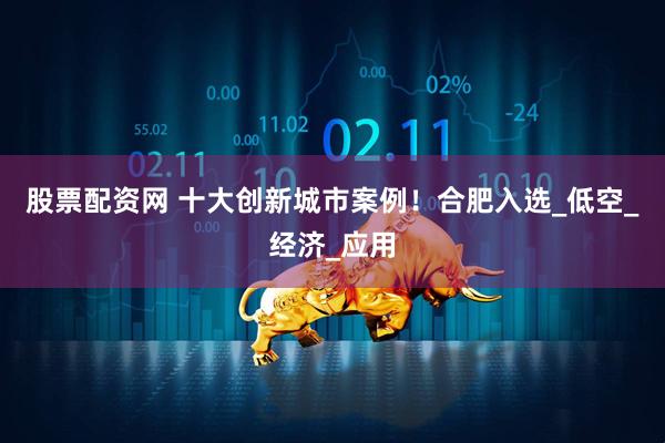 股票配资网 十大创新城市案例！合肥入选_低空_经济_应用